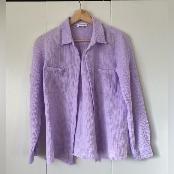 Calvin Klein Tops - Calvin Klein lavender button up shirts